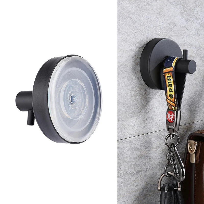 1/4pcs Suction Cup Hooks Waterproof Bathroom Robe Coat