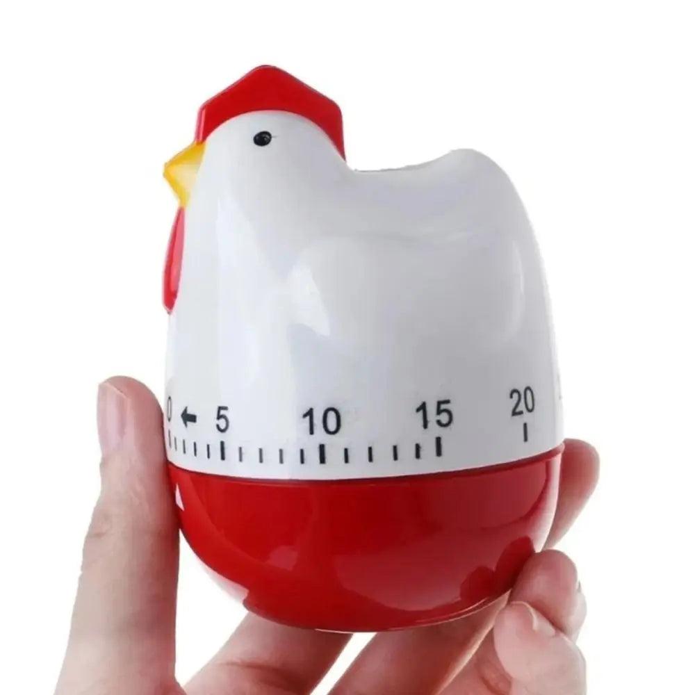 Plastic Chicken Timer White 60 Minutes Cooking Timer