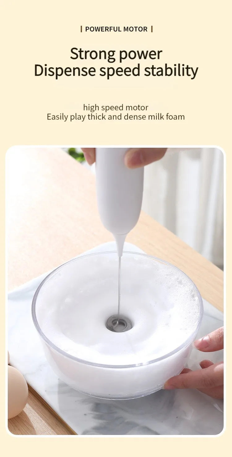 1pc Battery Model Handheld Egg Beater Froth Mixer