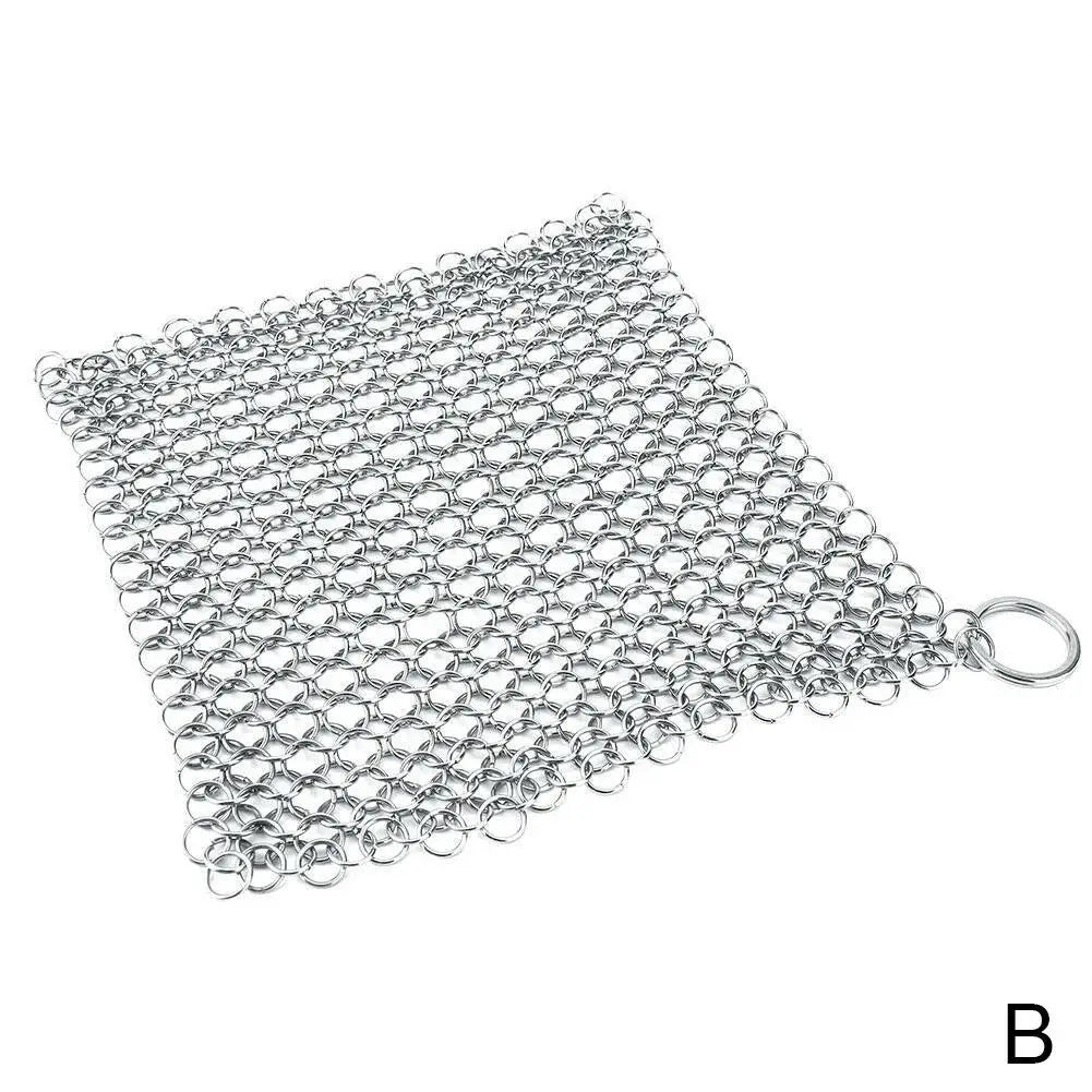 Cleaning Ring Stainless Steel Cleaner Chainmail Scrubber Brush