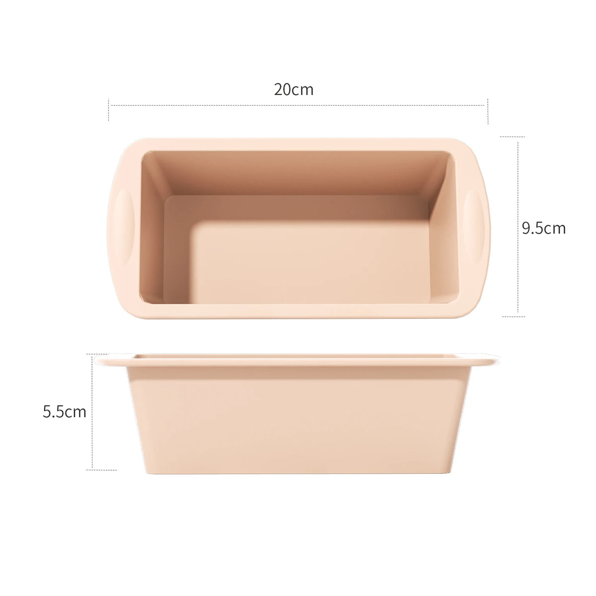 Silicone Baking Molds Nonstick Rectangle Cake Pans Mini
