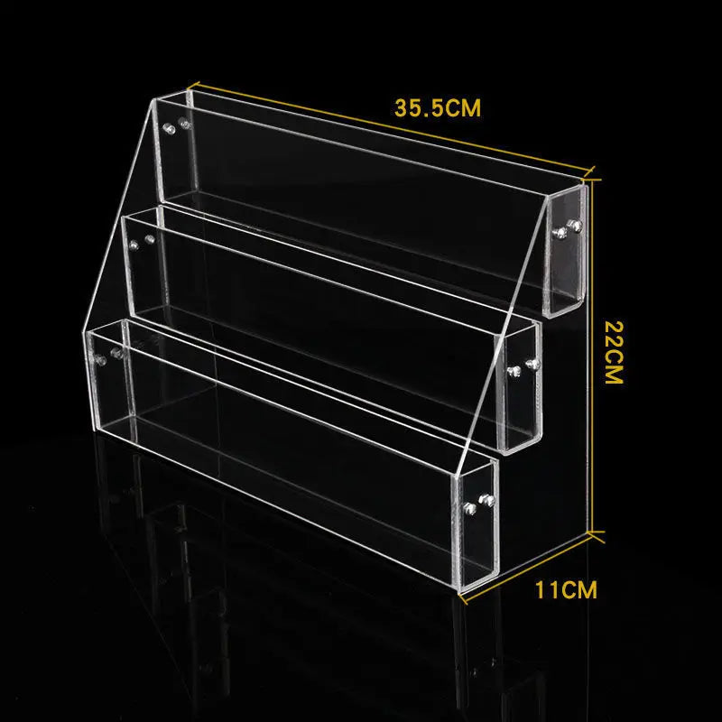 2-6 Tier Acrylic Book Display Stand Desk Bookshelf