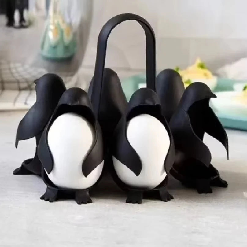 Penguin Shape Egg Boiler Rack Boiled Egg Holder