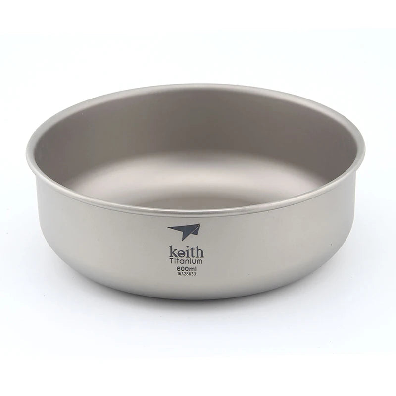 Keith Camping Tableware Titanium Bowls Pan Fruit Vegetable