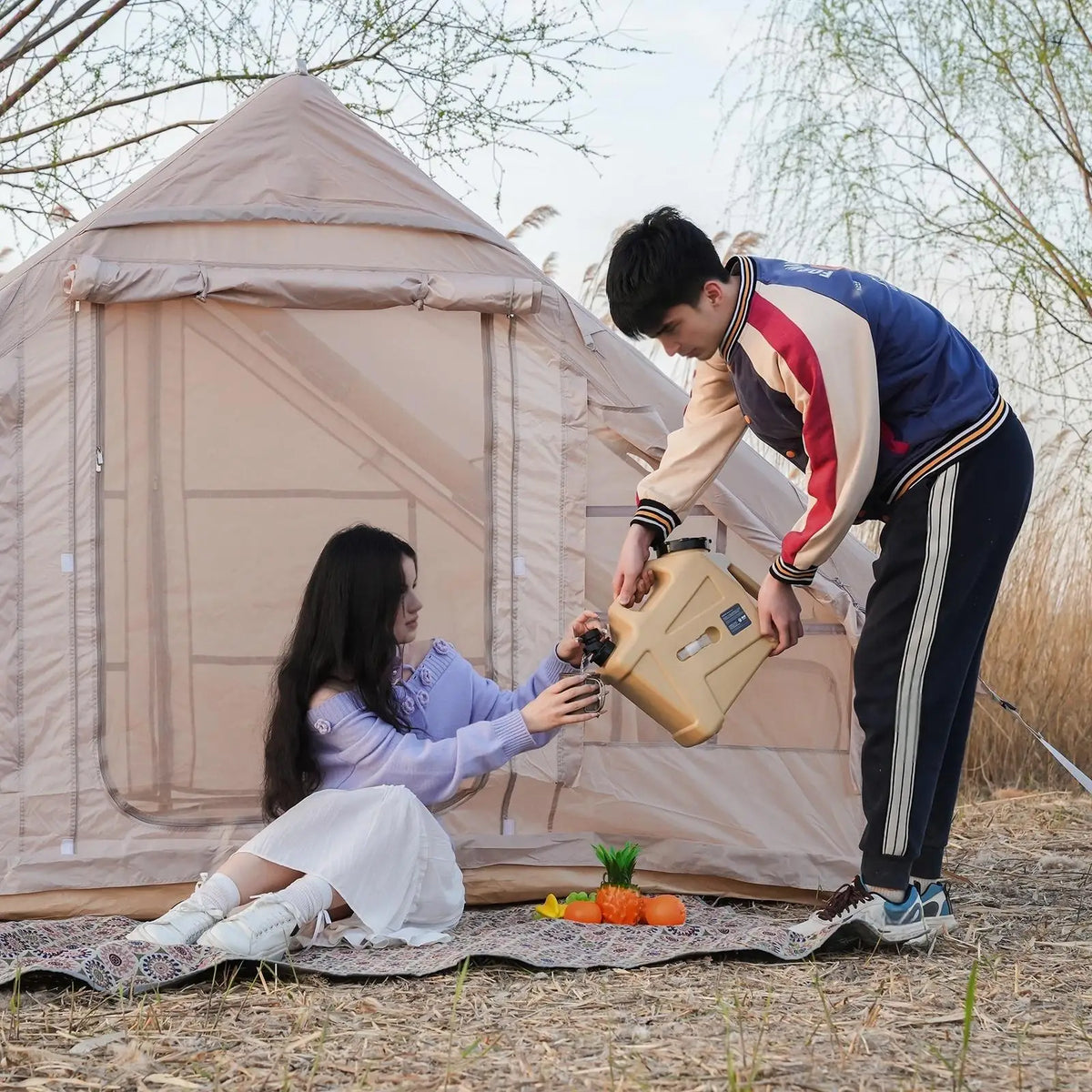 Inflatable Tents Camping Easy Setup Family Tent Glamping