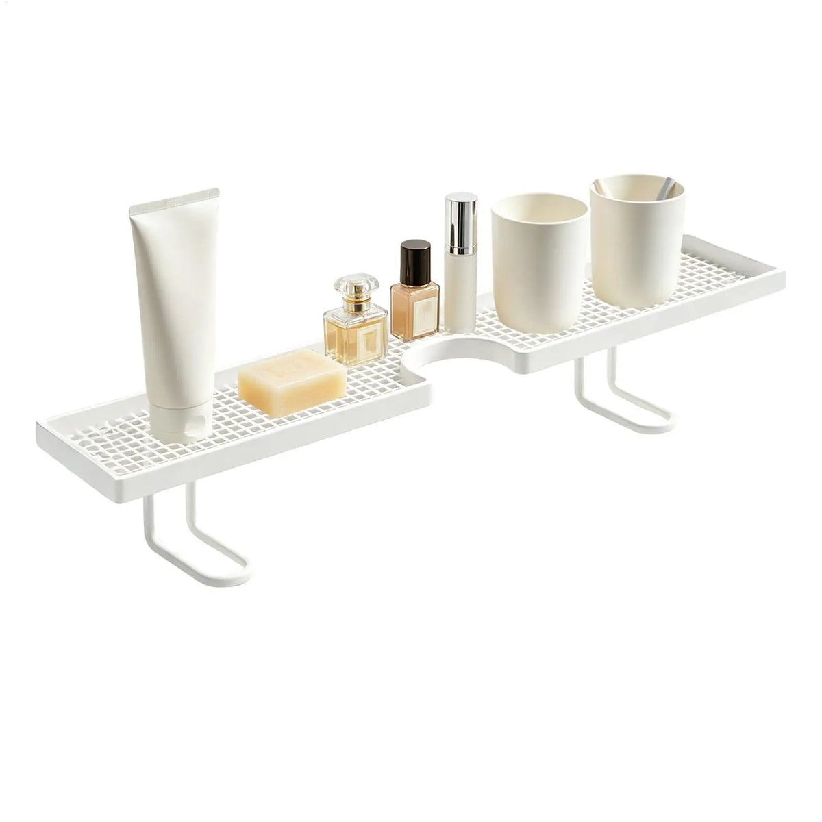 Sink Organizer Bathroom No Drilling Floating Easy Drainage