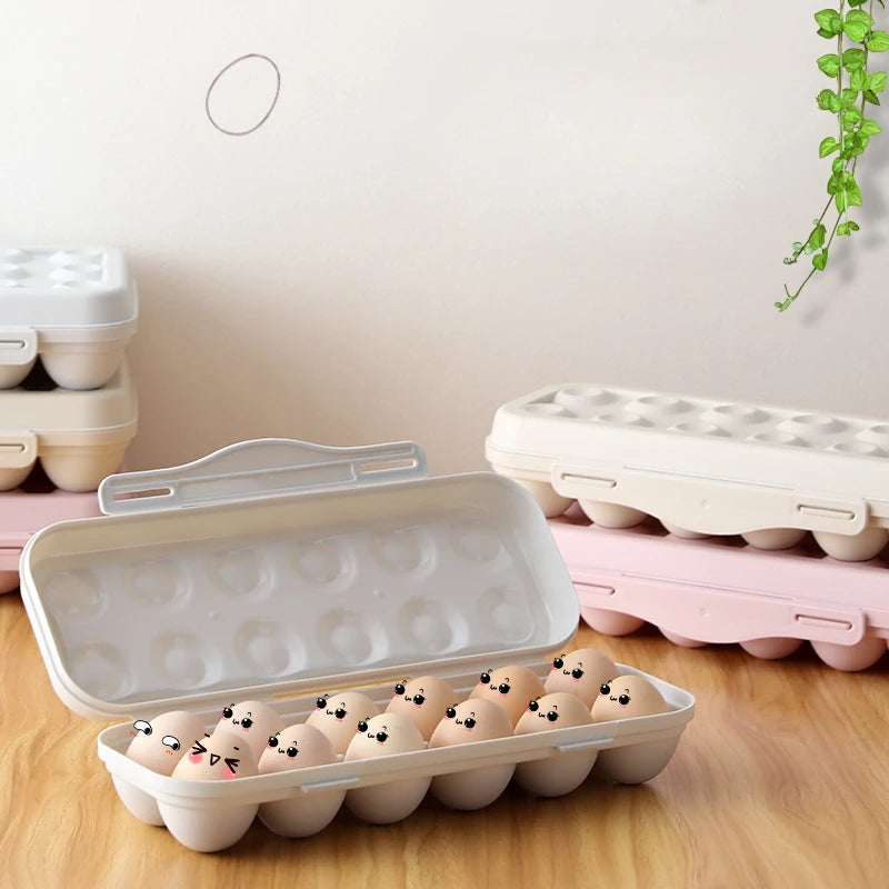 Egg Storage Box Refrigerator Plastic Airtight Fresh Keeping