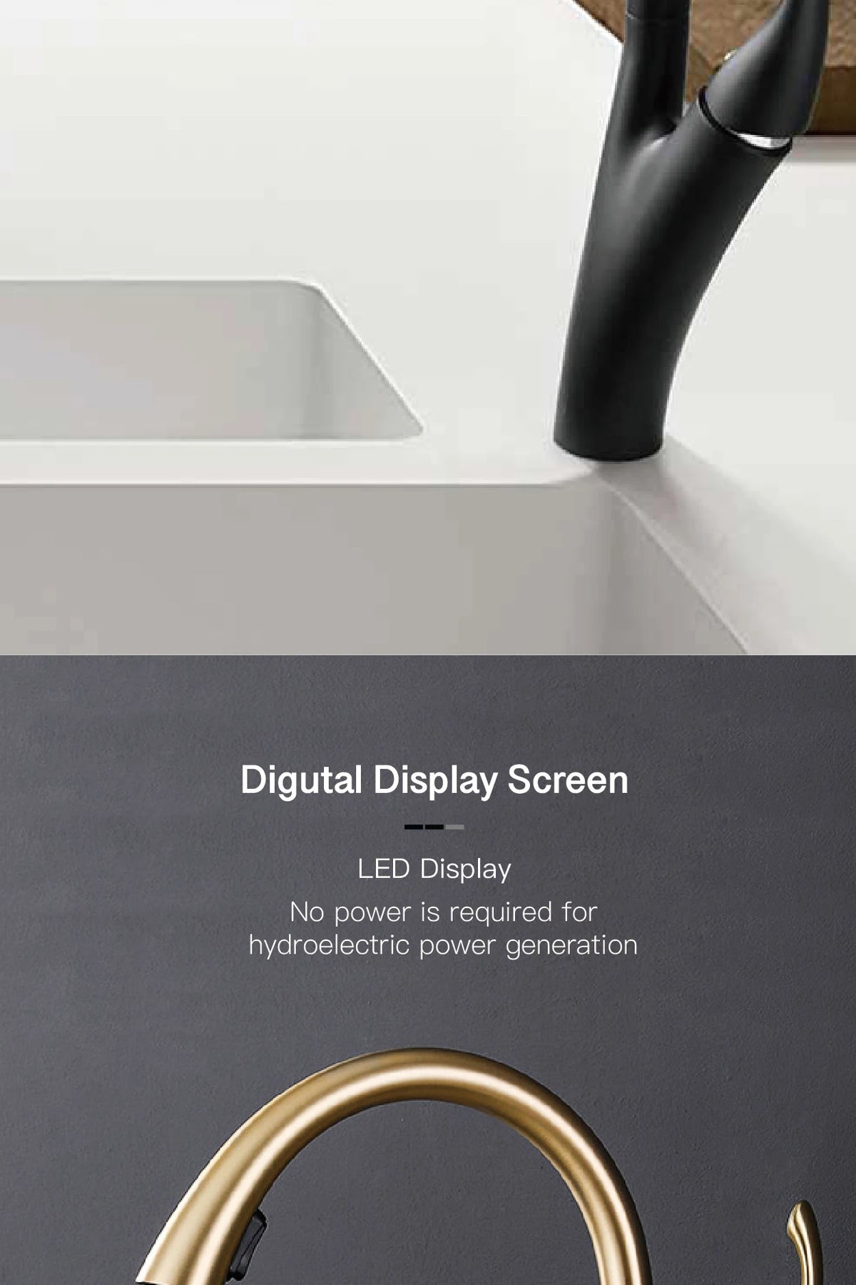 Aitana Simple Design Brass Black Faucet Modern Handle