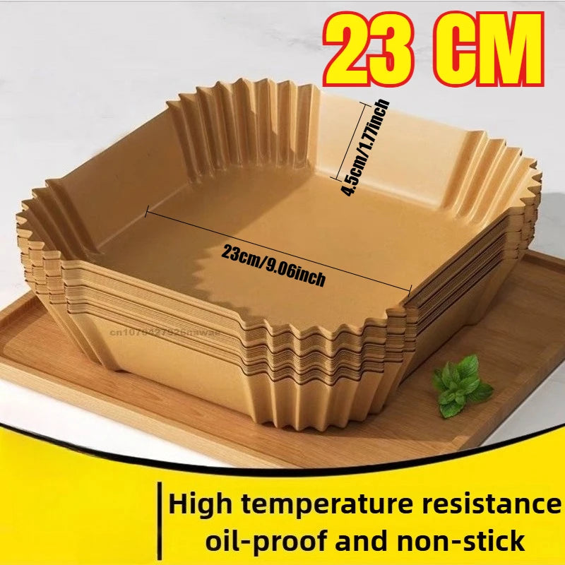 Disposable Air Fryer Paper Square Airfryer Baking Paper