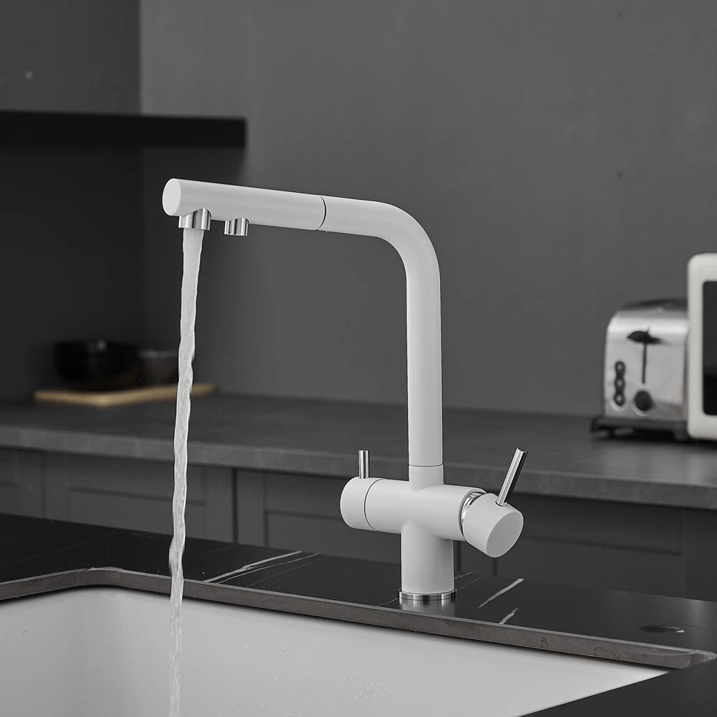 Brushed Gold Pull Out Filter Mixer Faucets Quality