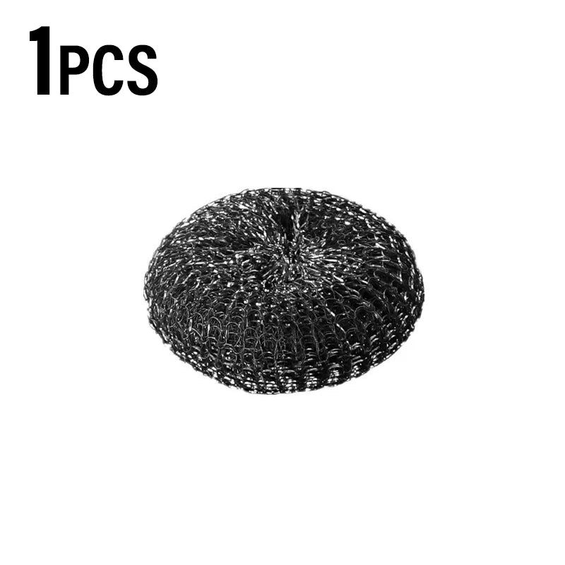 Stainless Steel Pot Brush Handle Metal Ball Dishwashing