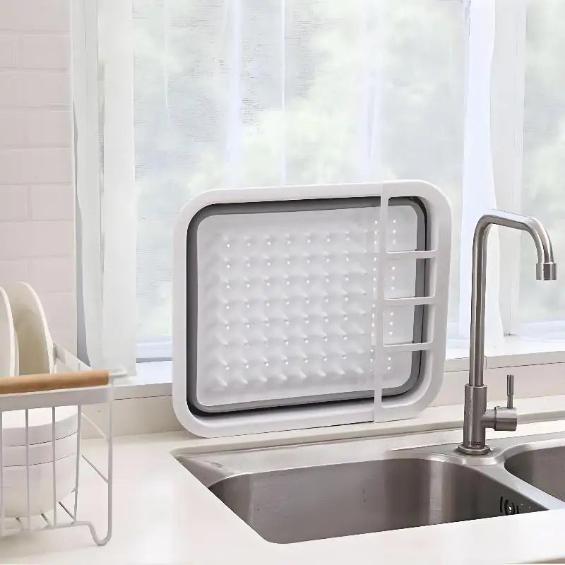 Collapsible Dish Drying Rack Foldable Dinnerware Drainer