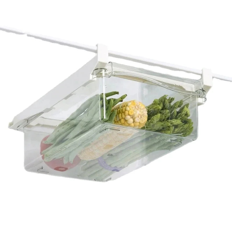 Fridge Organizer Fruit Egg Refrigerator Storage Rack Under-Shelf