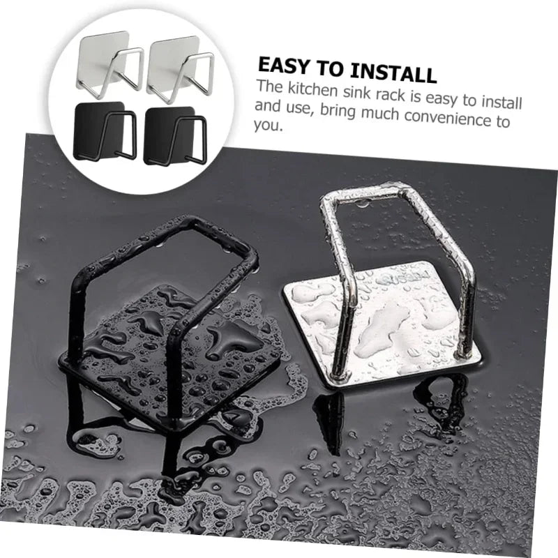 Sponge Rack Self-Adhesive Sink Sponge Drain Rack 304