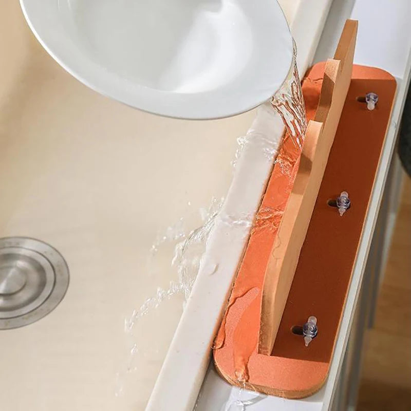 1pcs Silicone Sink Water Splash Guard Washing Basin