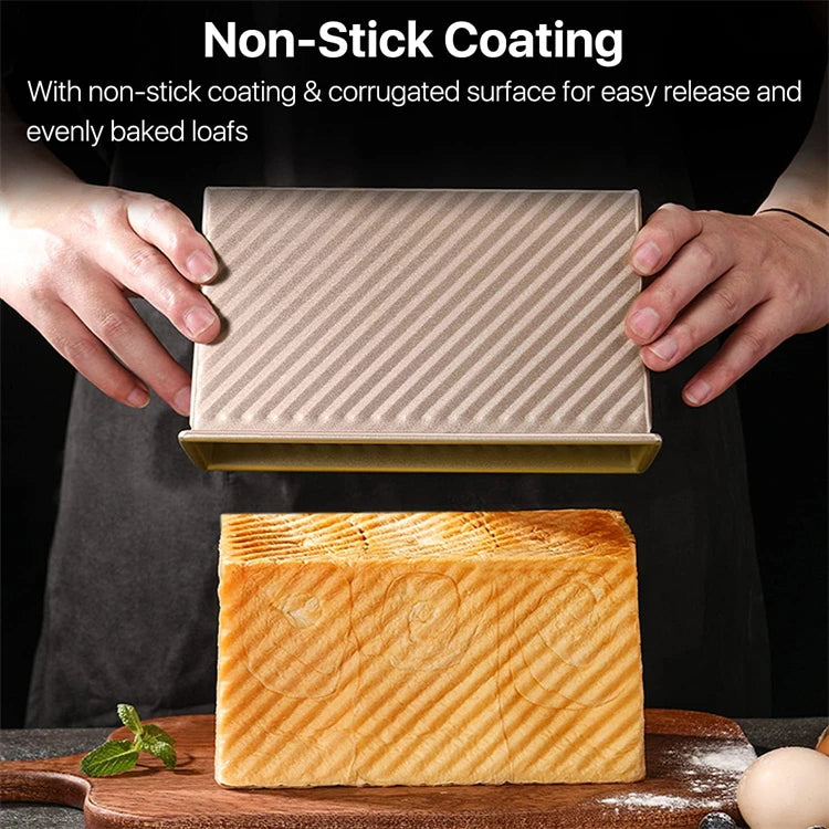 Lmetjma Pullman Loaf Pan Lid Lb Non-Stick Bread