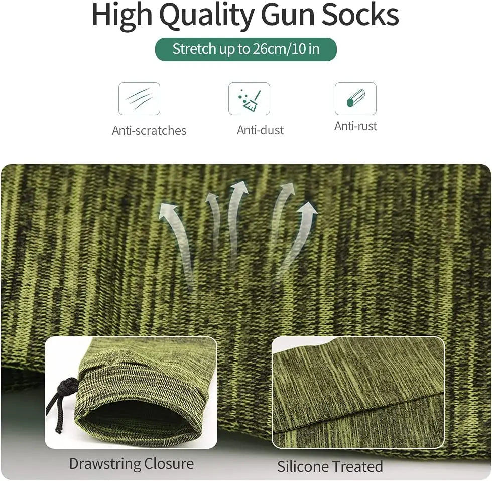 18pcs 55inch Elastic Tactical Storage Bag Dustproof Knitted