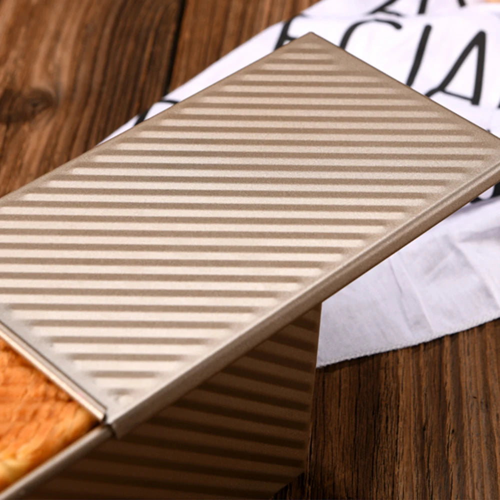 Square Baked Toast Box Loaf Pan Non-Stick Baking