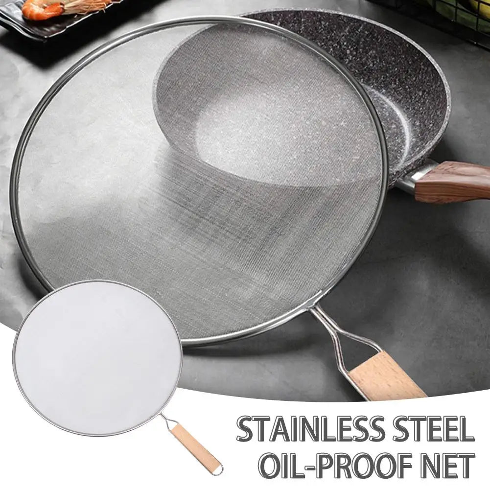 Pot Frying Oil Cooking Cover Grease Splatter Screen