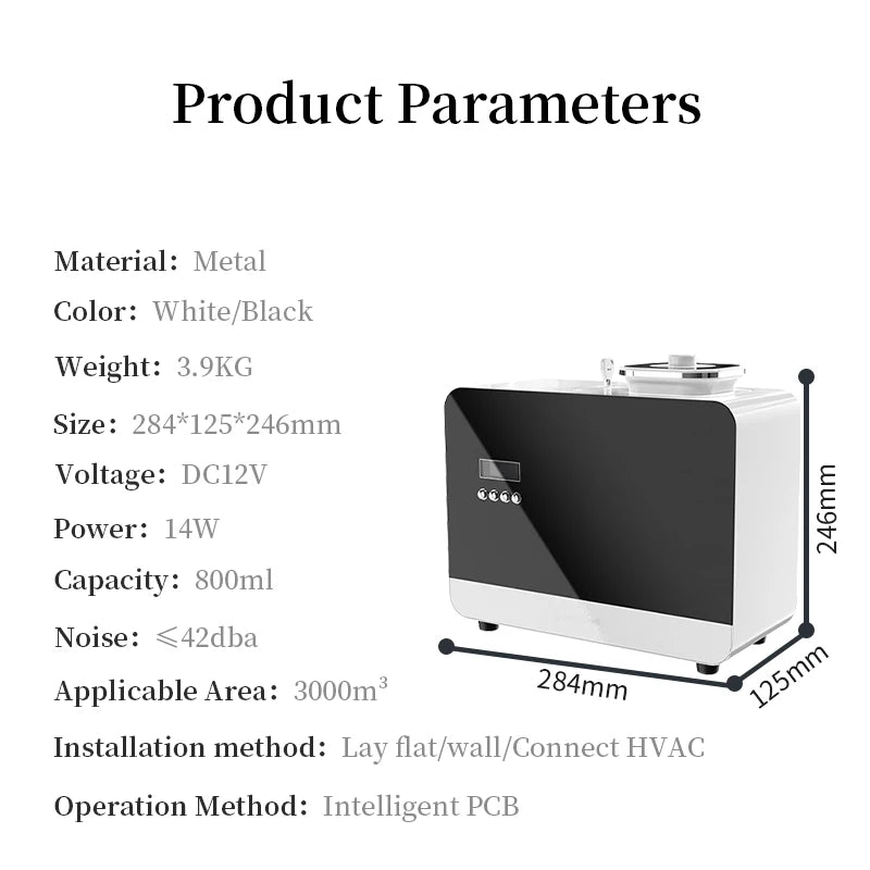 Namste 3000m Aroma Diffuser Connected To Hvac Essential