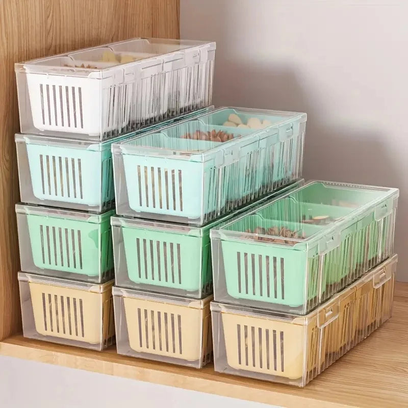 Of Food Storage Containers Square Transparent Compartments