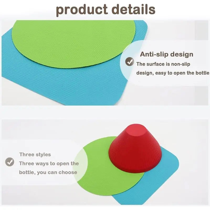 1pc Rubber Can Opener Pad Reusable Bottle Opening