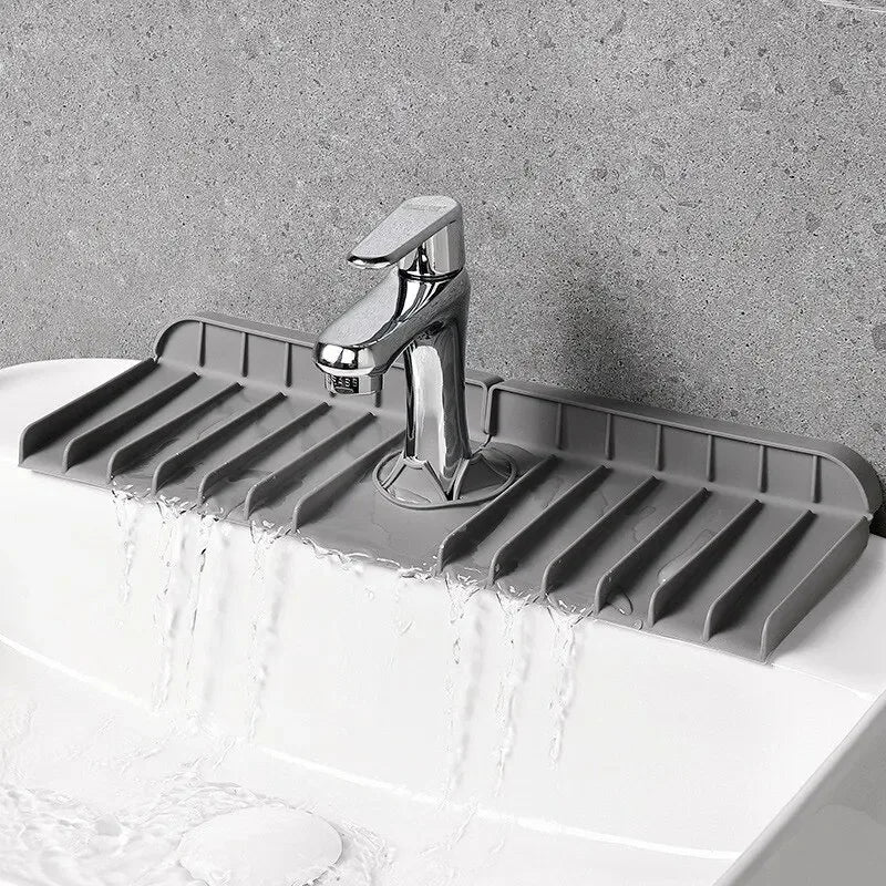 Silicone Faucet Mat Dish Soap Sponge Holder Sink