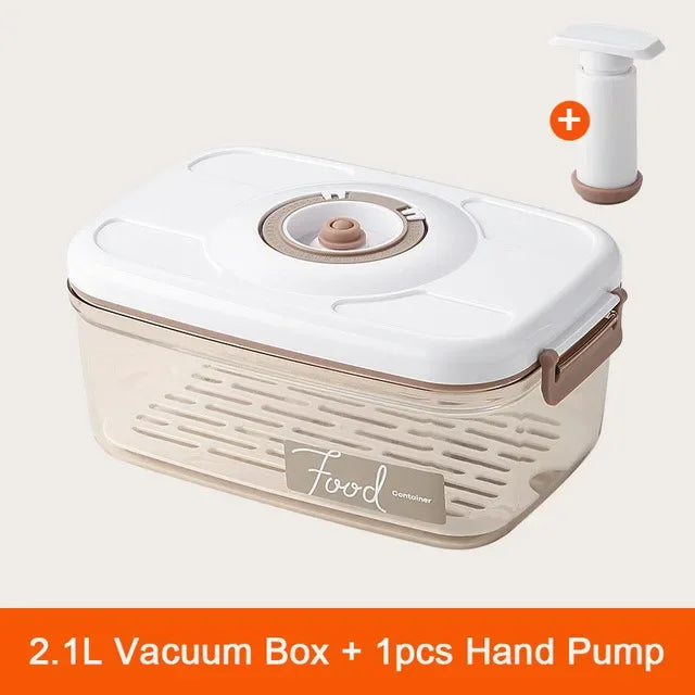 Food Vacuum Storage Box Fresh-Keeping Sealed Canister Large