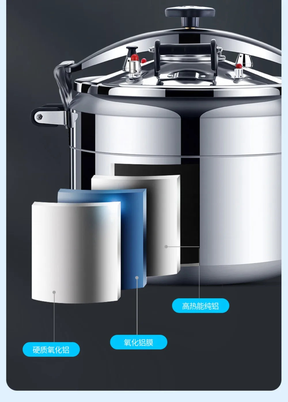 50l Commercial Pressure Cooker Thickened Large Capacity Gas