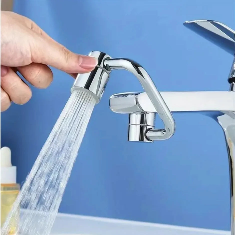 1pc 1080 Swivel Stainless Steel Faucet Extender Universal