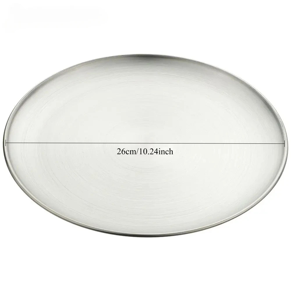 Stainless Steel Metal Dining Disc Round Bone Spitting