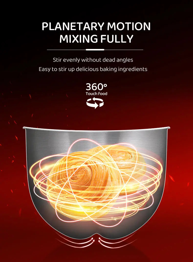 2200w Stand Mixer 10l Stainless Steel Bowl 9-Speed