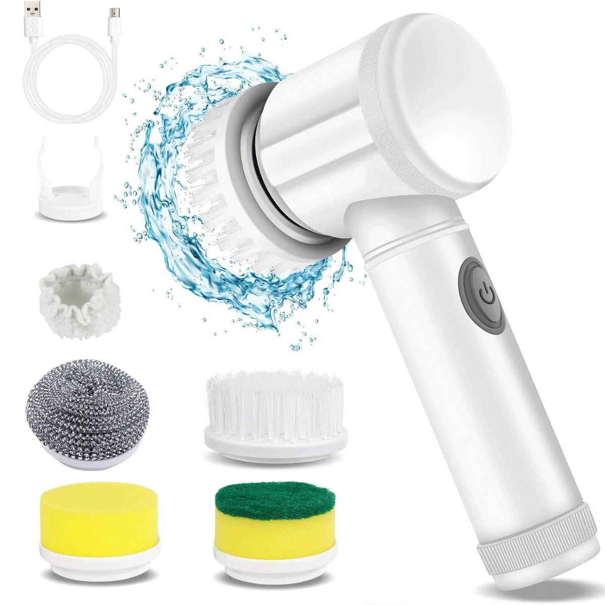 Electric Scrubber Brush Multi Use Bathroom Toilet Corner