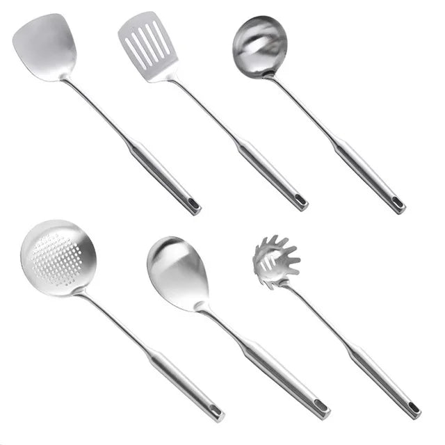 2-7pcs Stainless Steel Utensils All Metal Cooking -