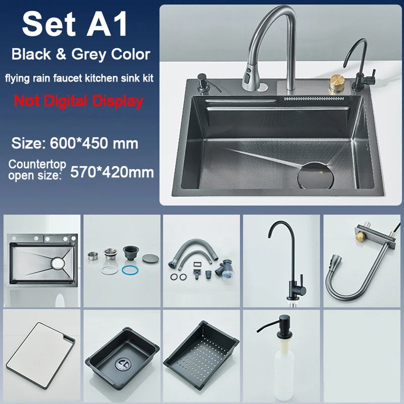 Slot Sink Faucet 304 Stainless Steel Large 60x45cm