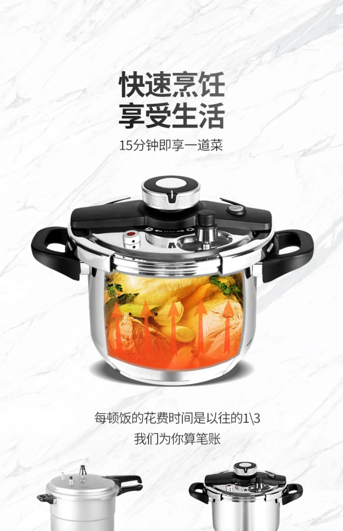 Moeye 6l Pressure Cooker Pressure-Limited Explosion-Proof
