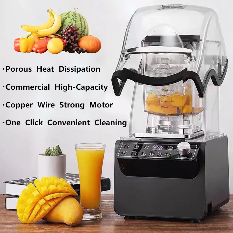 1800w Heavy Duty Commercial Grade Blender Mixer Juicer