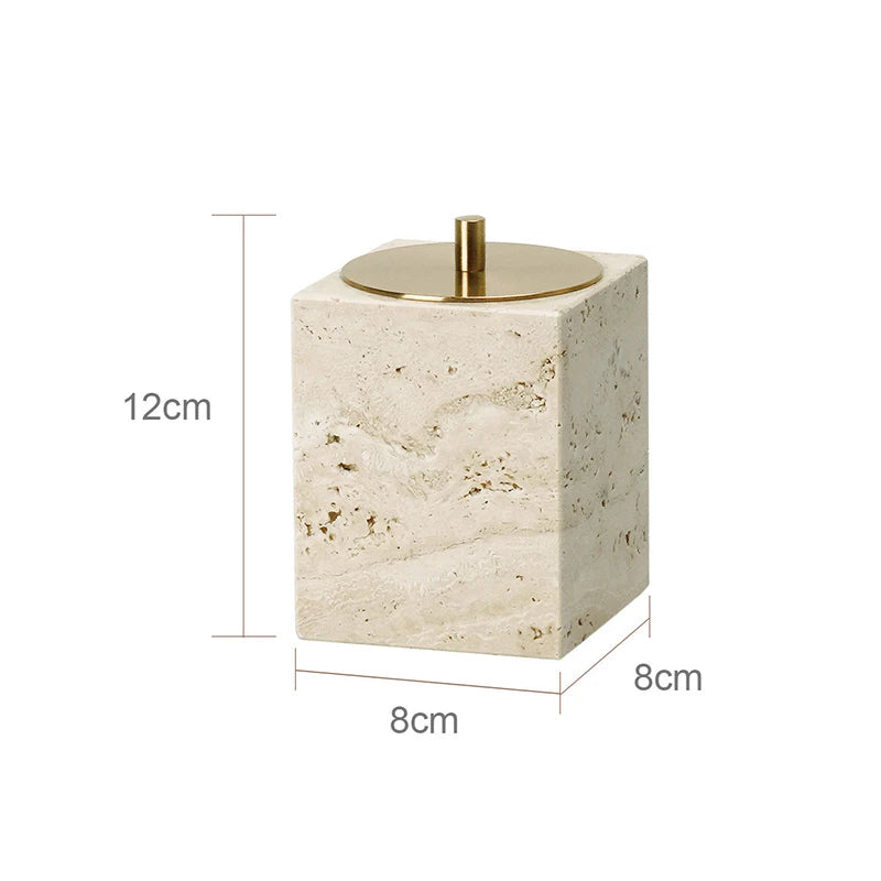 Travertine Bathroom Luxury Soap Dish Soap Dispenser Reed