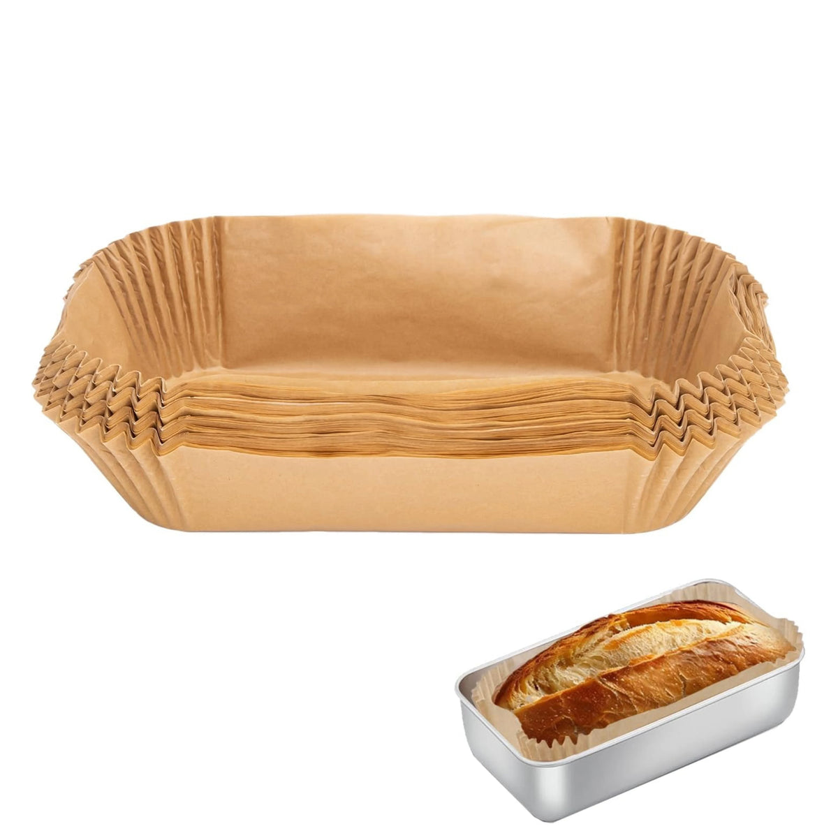 100 Loaf Pan Liners Baking Bread 9x5 Inch