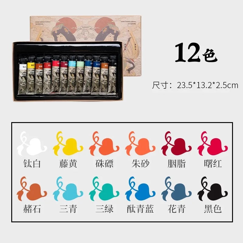 Brush Chinese Painting Pigments Beginners Chinese Painting Full