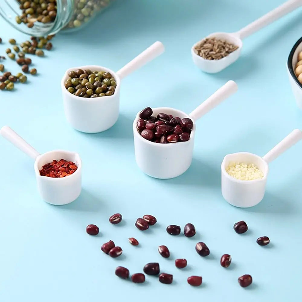 2pcs Durable Measuring Spoon Transparent Salt Washing Powder