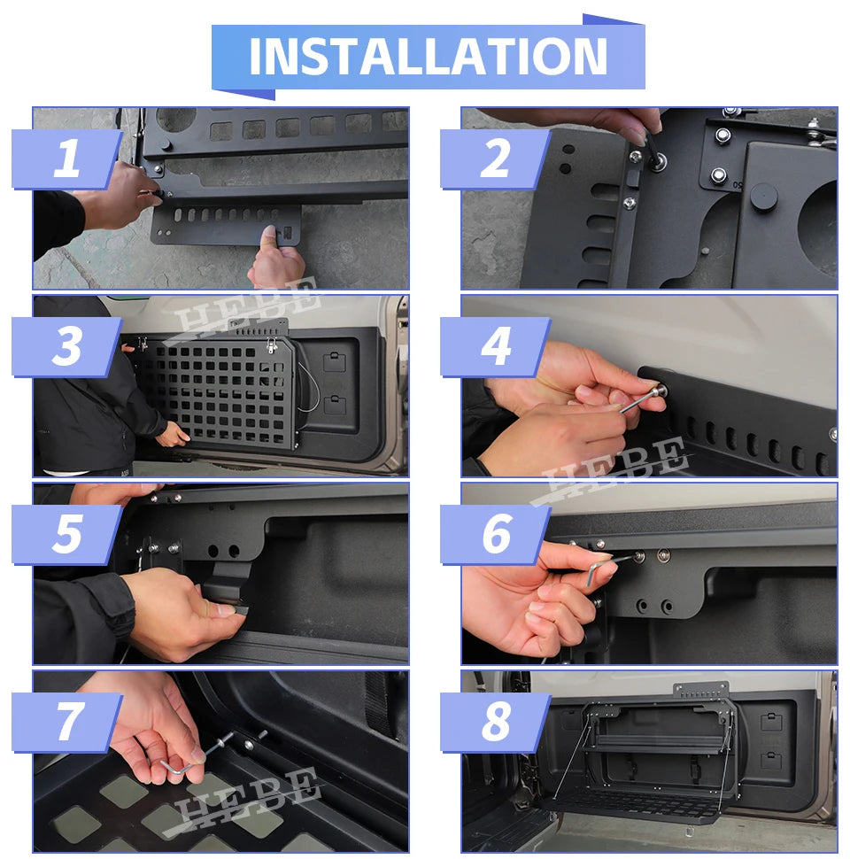 Hebe Double Layer Tailgate Shelf Trunk Storage Rack