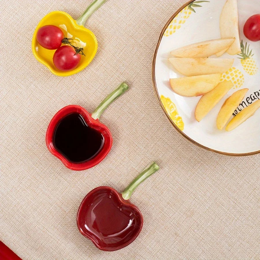 1pc Ins Style Cutlery Cute Ceramic Small Dish