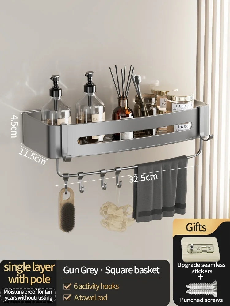 No Need To Drill Walls Installation Aluminum Bathroom