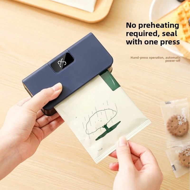 Compact In Rechargeable Bag Sealer Heat Seal Cutter