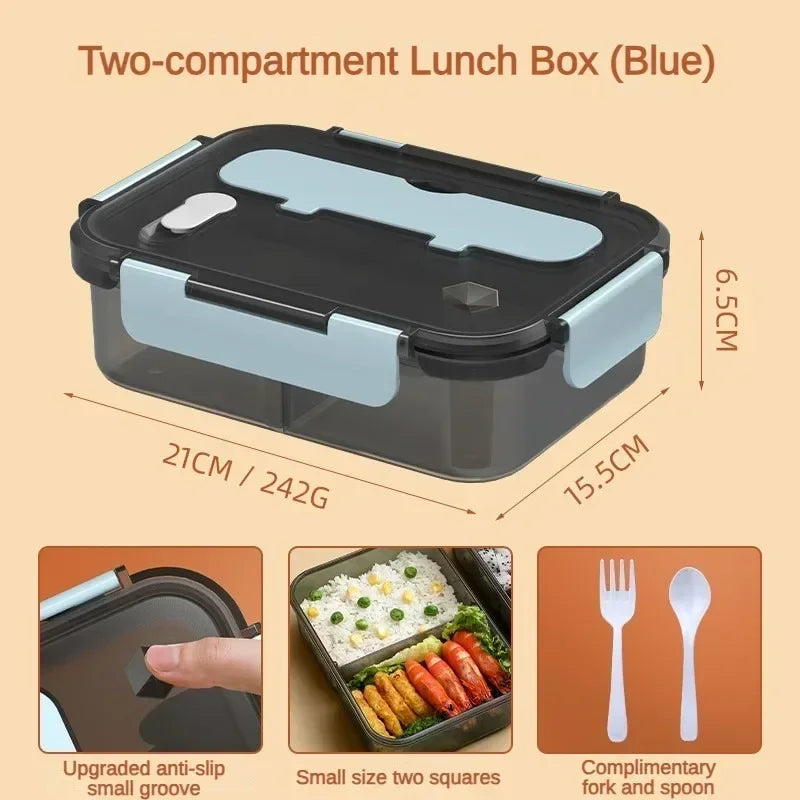 Compartment 1500ml Lunch Box Kids Students Office Bento