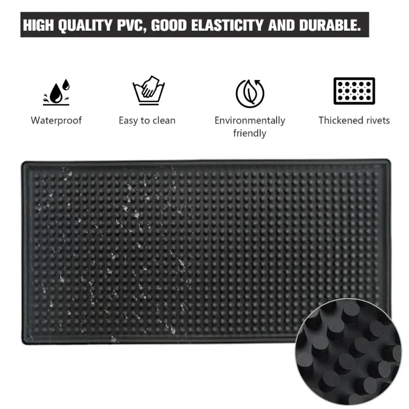 Bar Mat Rubber Dish Drying Mat Countertop Non