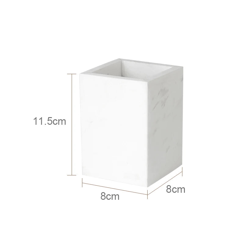 Volakos White Natural Marble Bathroom Soap Dispenser Soap