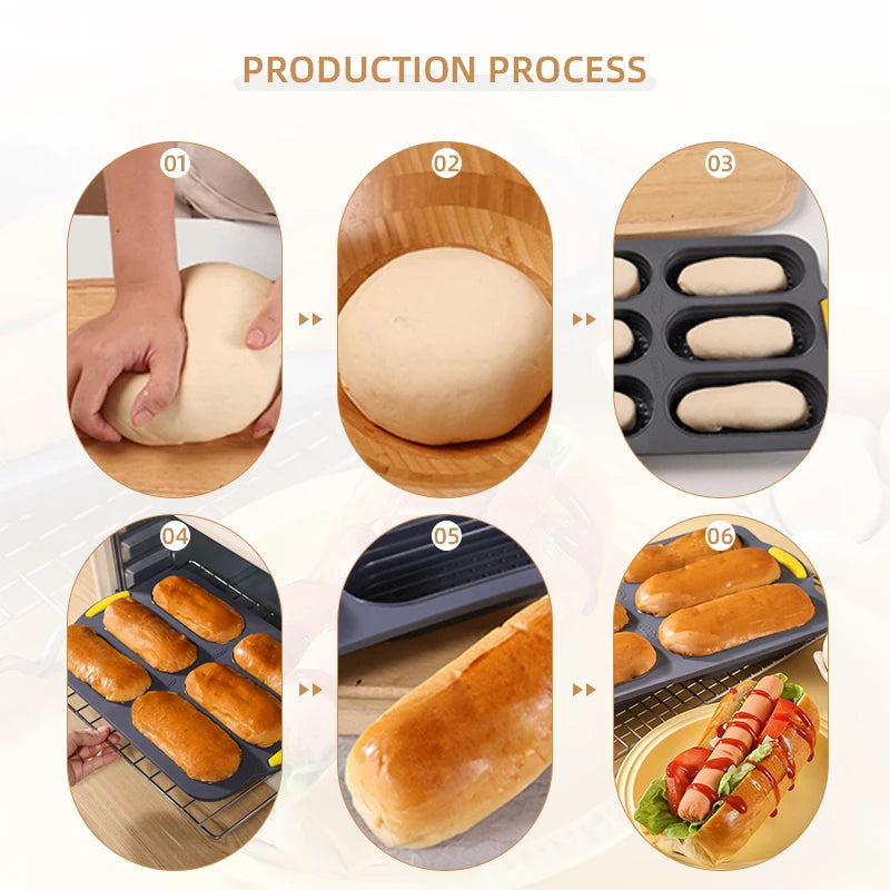 Cavity Silicone Bread Loaf Pan Dog Bread Cake