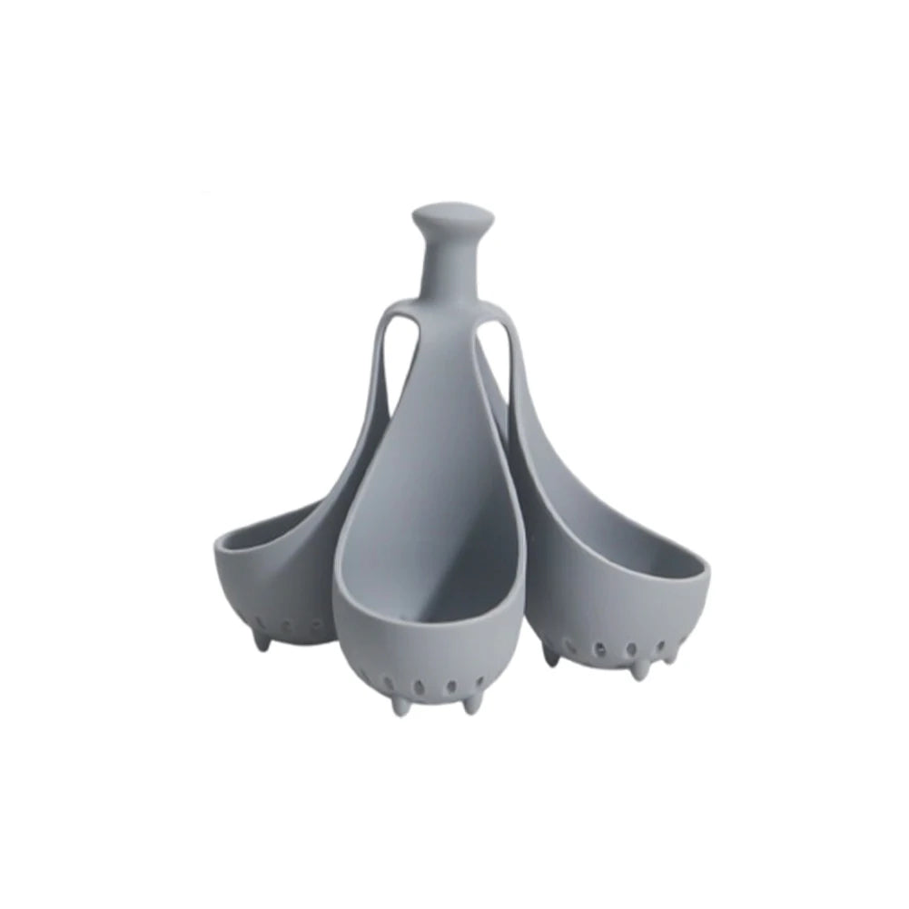 1pc 4/6 Egg Holder High-Temperature Resistant Silicone Egg